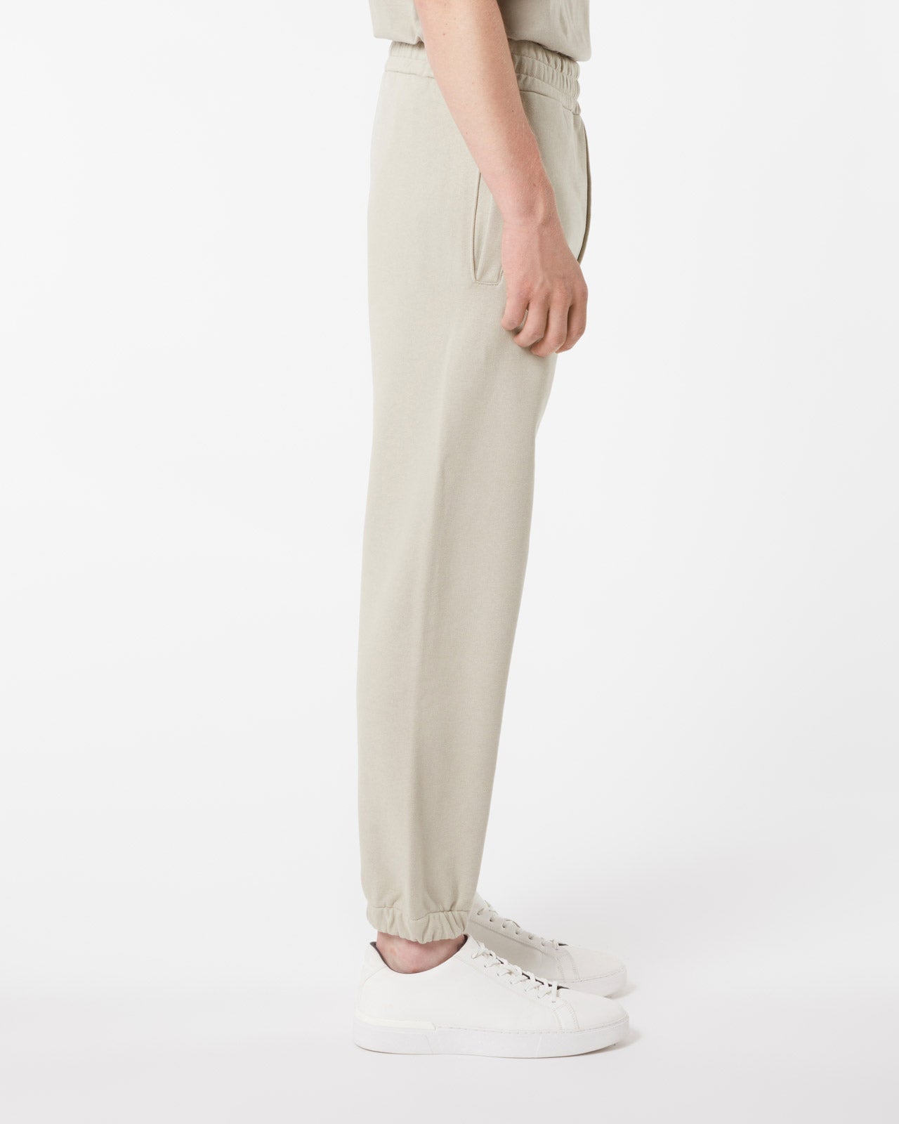 PANTALONE GRIGIO CON CUORE FIAMMEGGIANTE RICAMATO