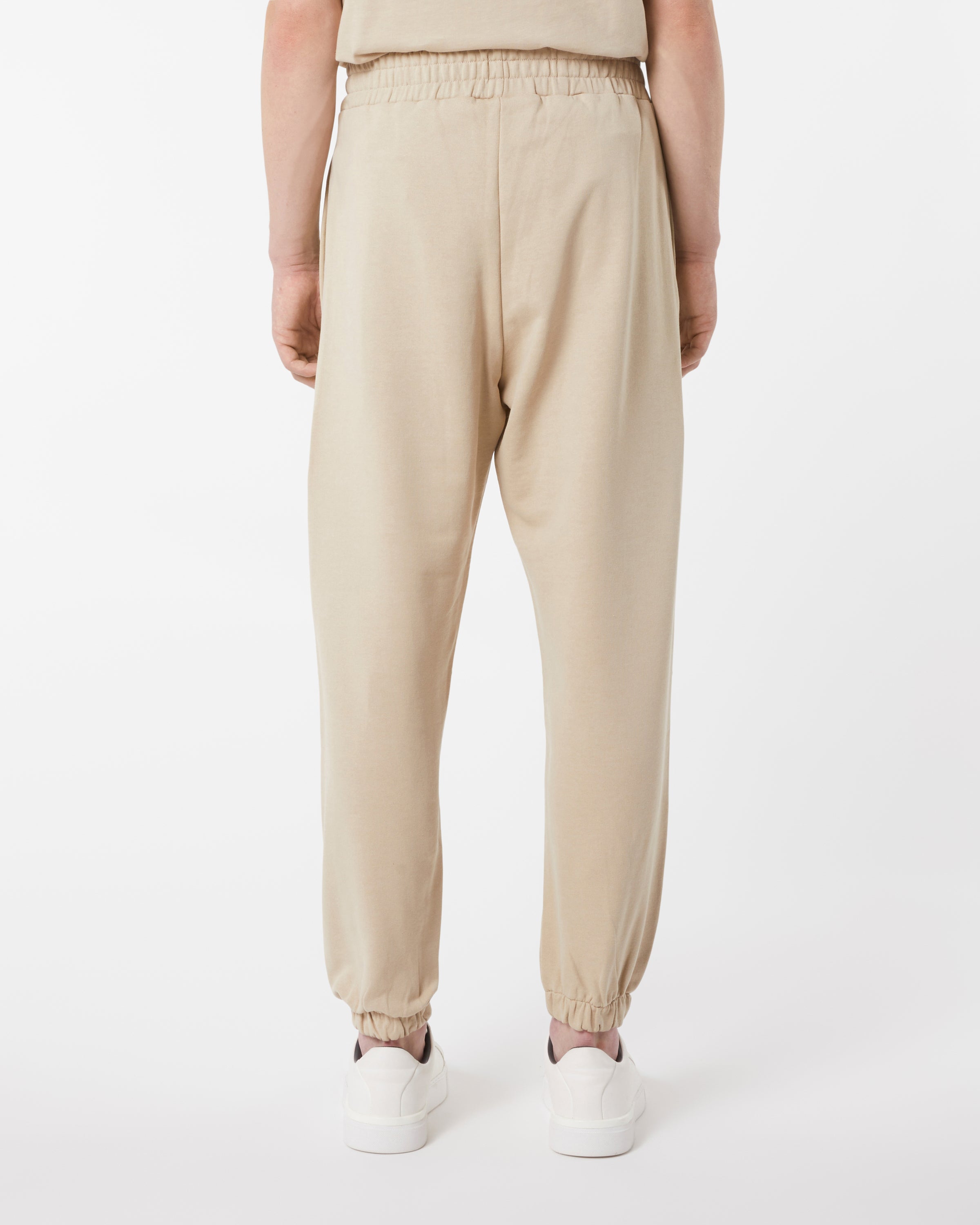 PANTALONE MARRONE CHIARO CON CUORE FIAMMEGGIANTE RICAMATO
