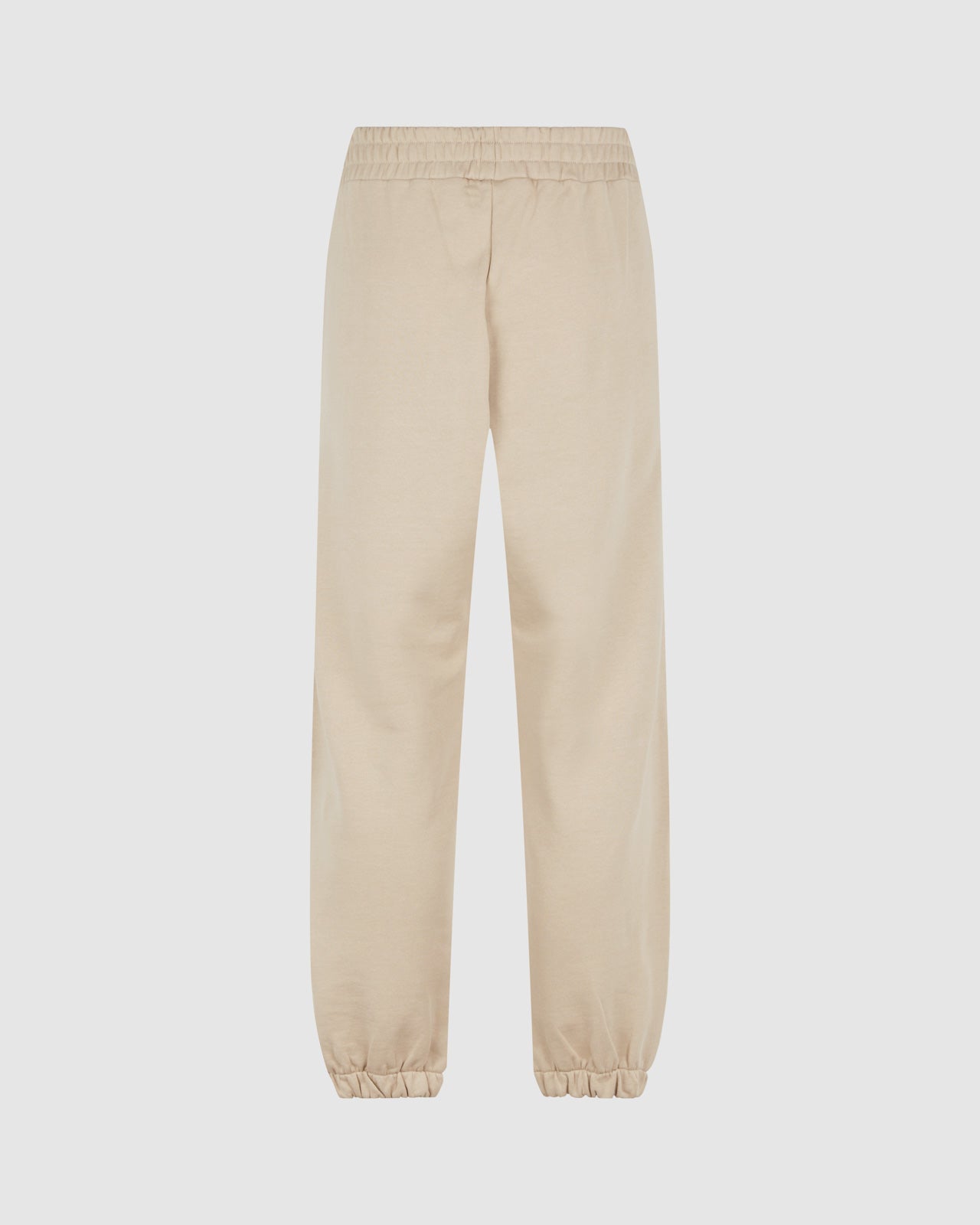 PANTALONE MARRONE CHIARO CON CUORE FIAMMEGGIANTE RICAMATO