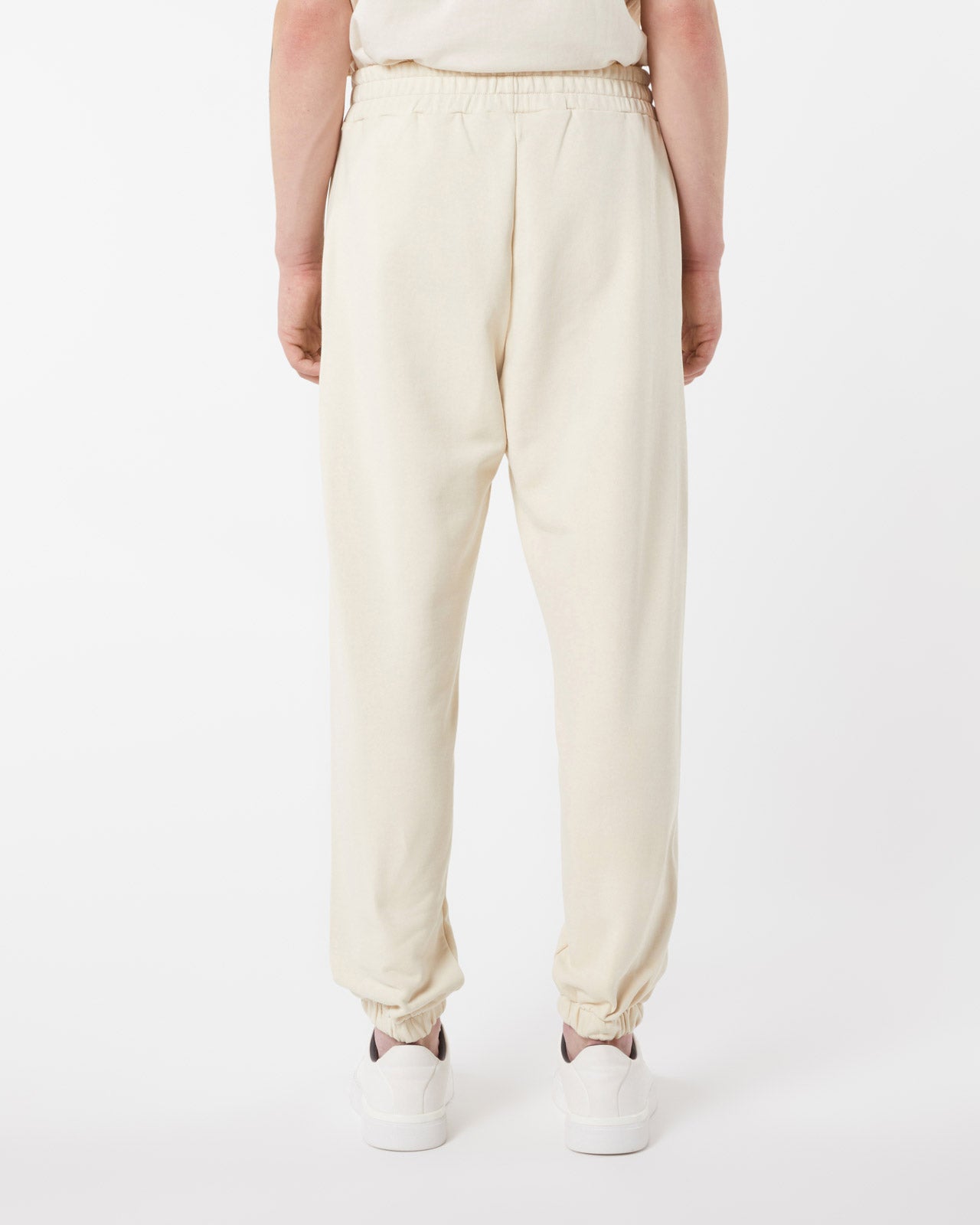 PANTALONE BEIGE CON CUORE FIAMMEGGIANTE RICAMATO