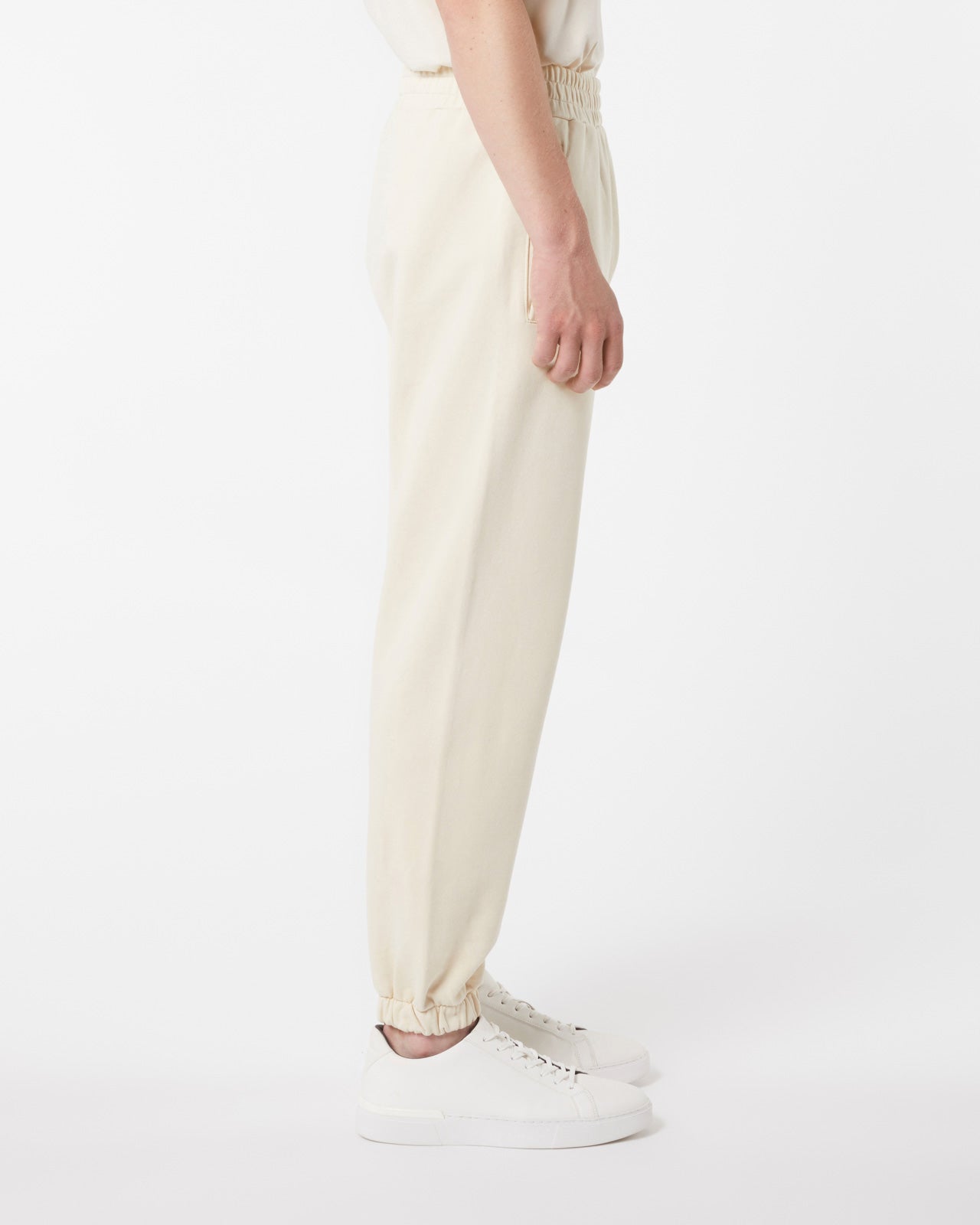 PANTALONE BEIGE CON CUORE FIAMMEGGIANTE RICAMATO