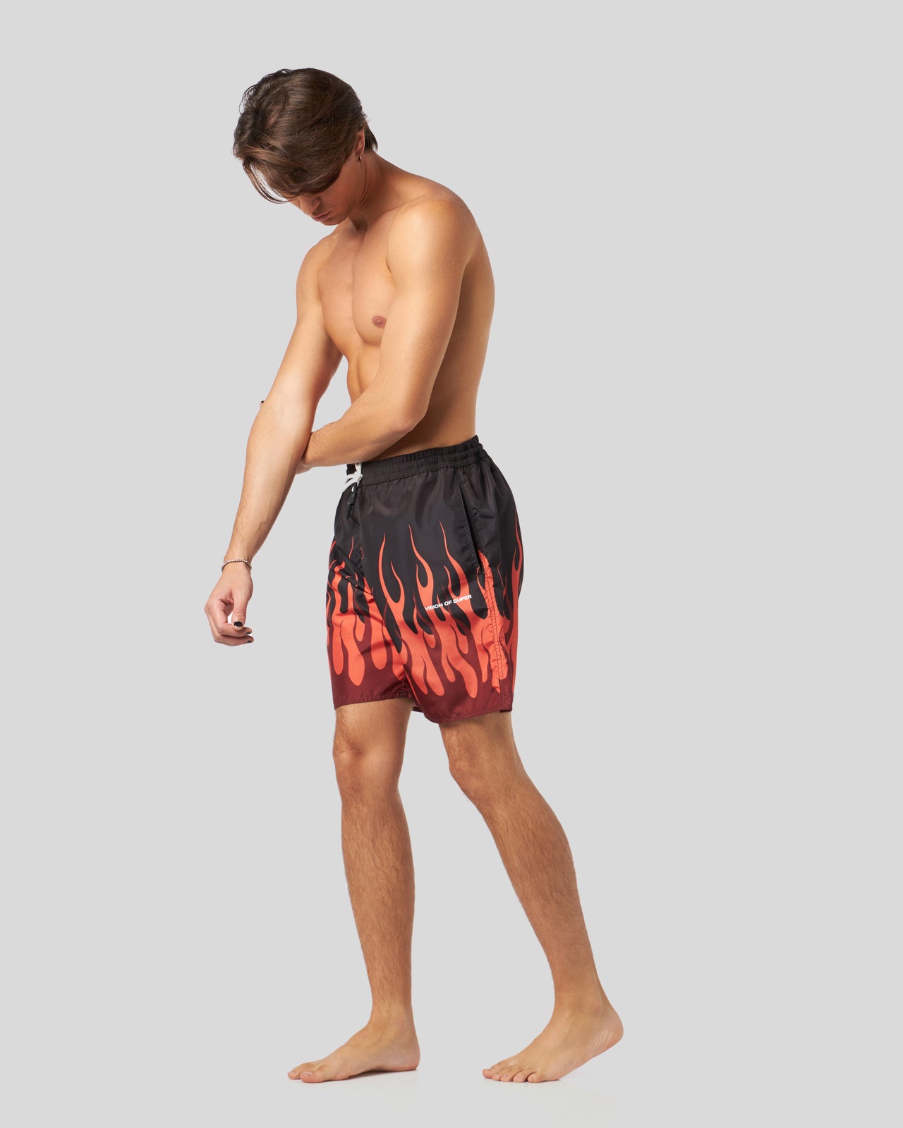 DOUBLE RED FLAMES SWIMWEAR