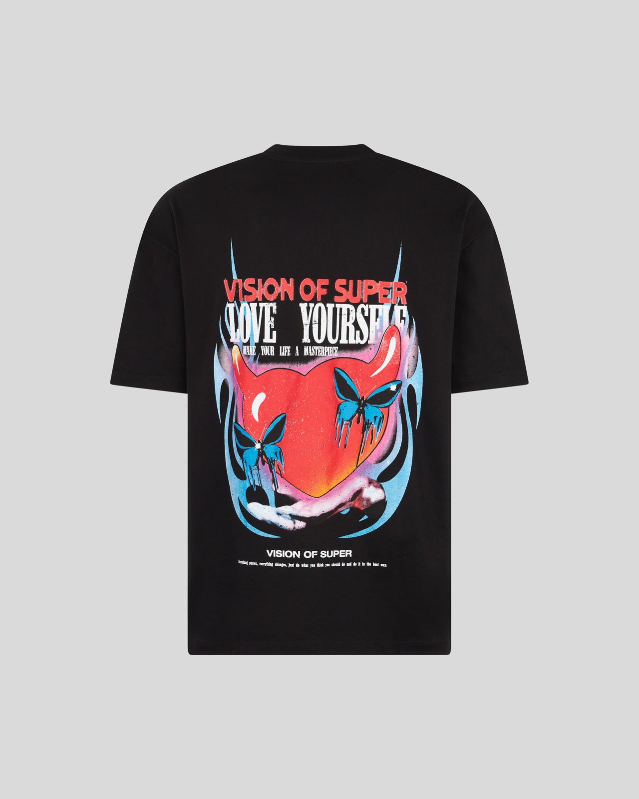 T-SHIRT NERA CON GRAFICA PUFFY LOVE