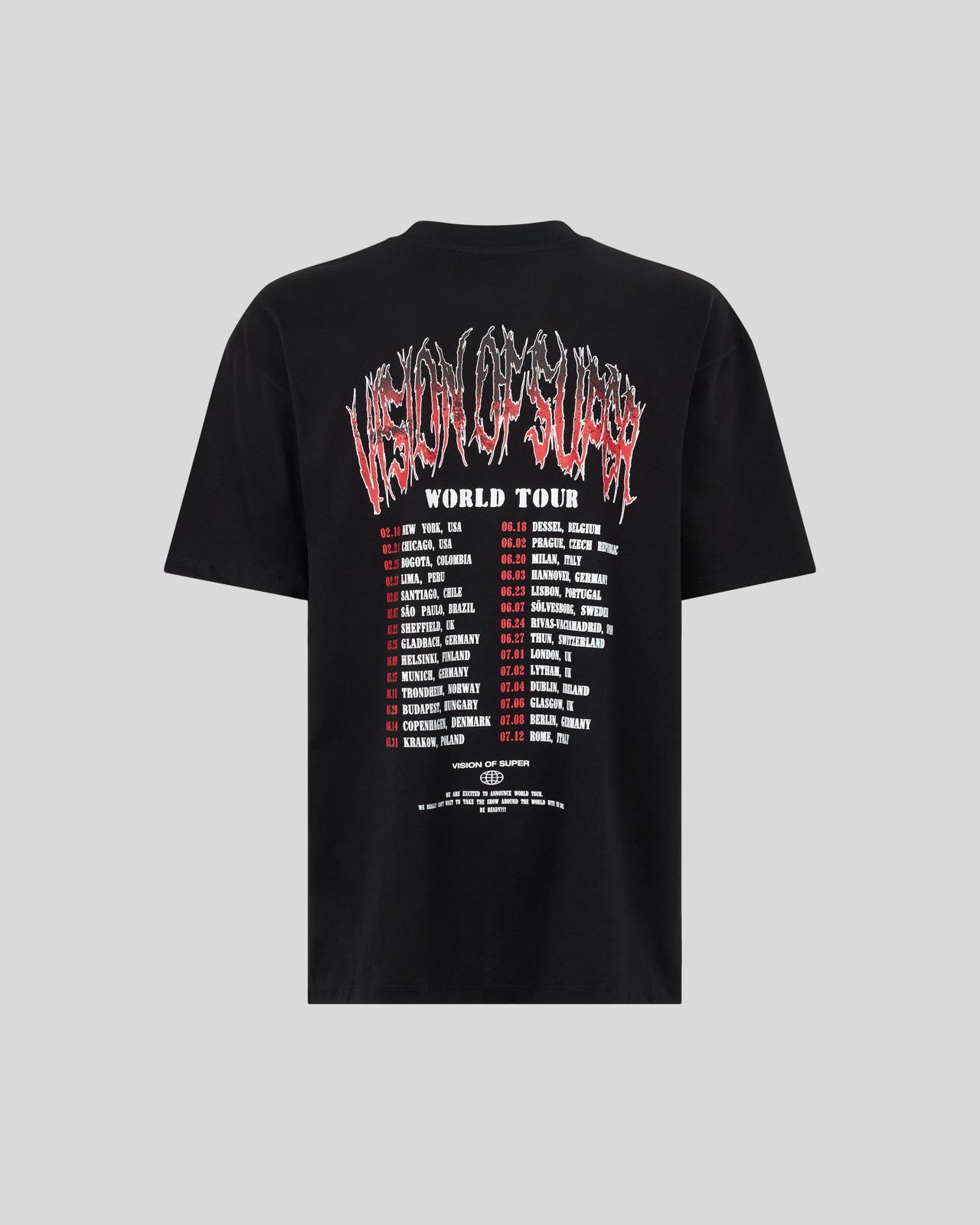 T-SHIRT GRIGIA CON GRAFICA COBRA MOUTH