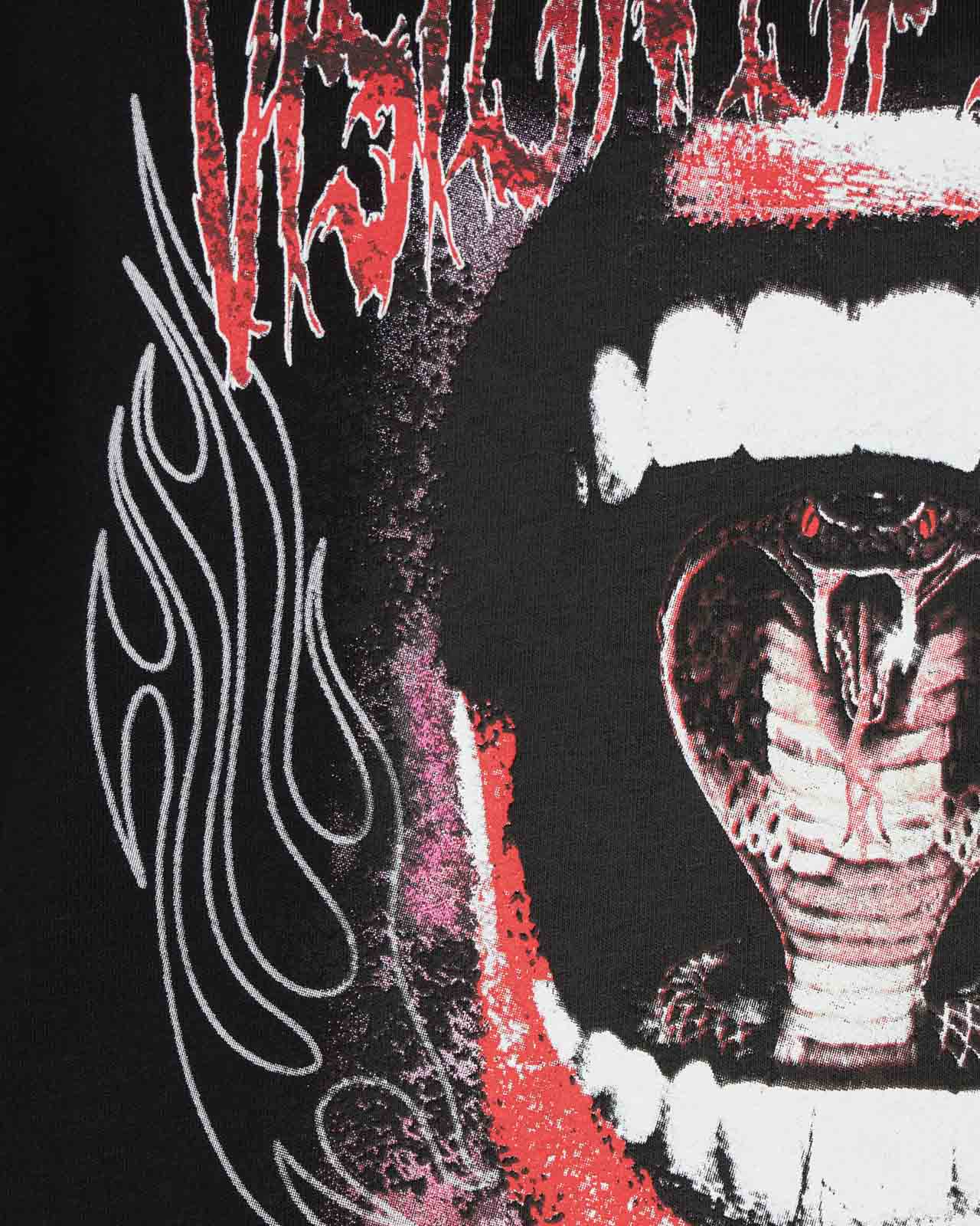 T-SHIRT GRIGIA CON GRAFICA COBRA MOUTH