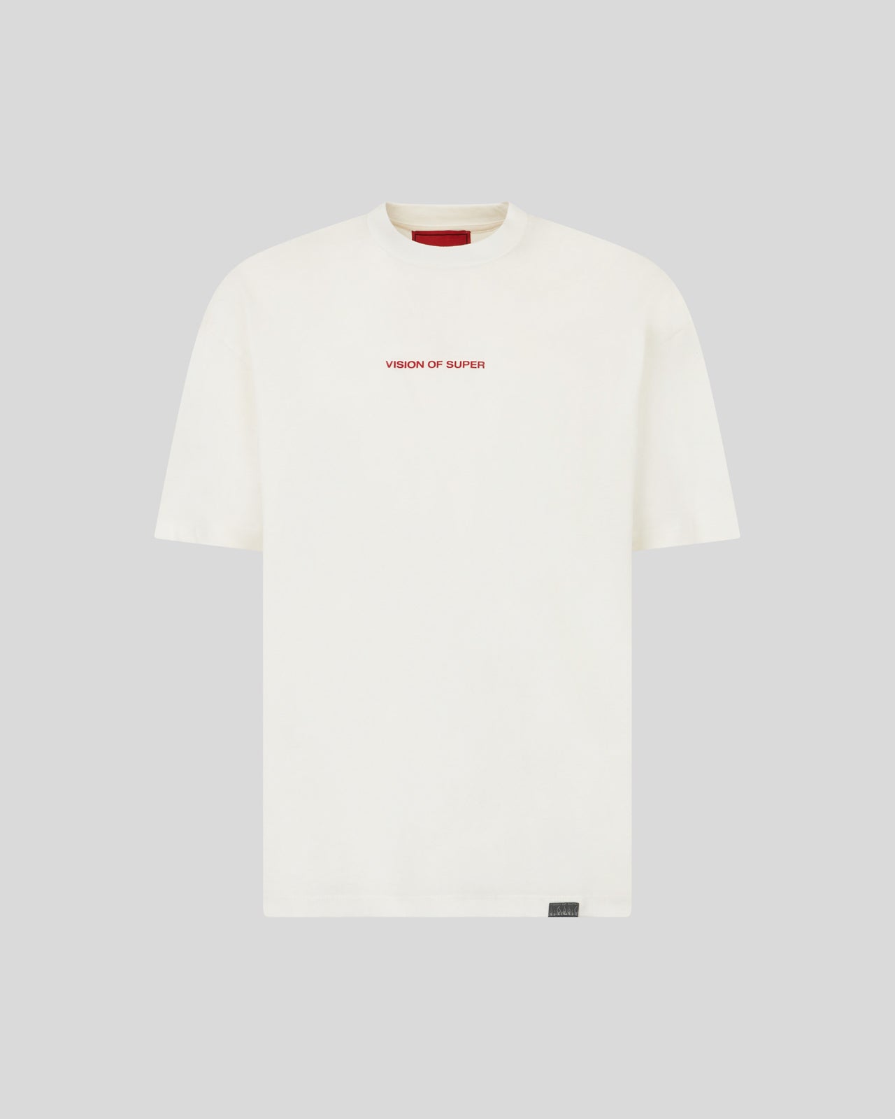WHITE T-SHIRT WITH VISION SLOGAN PRINT