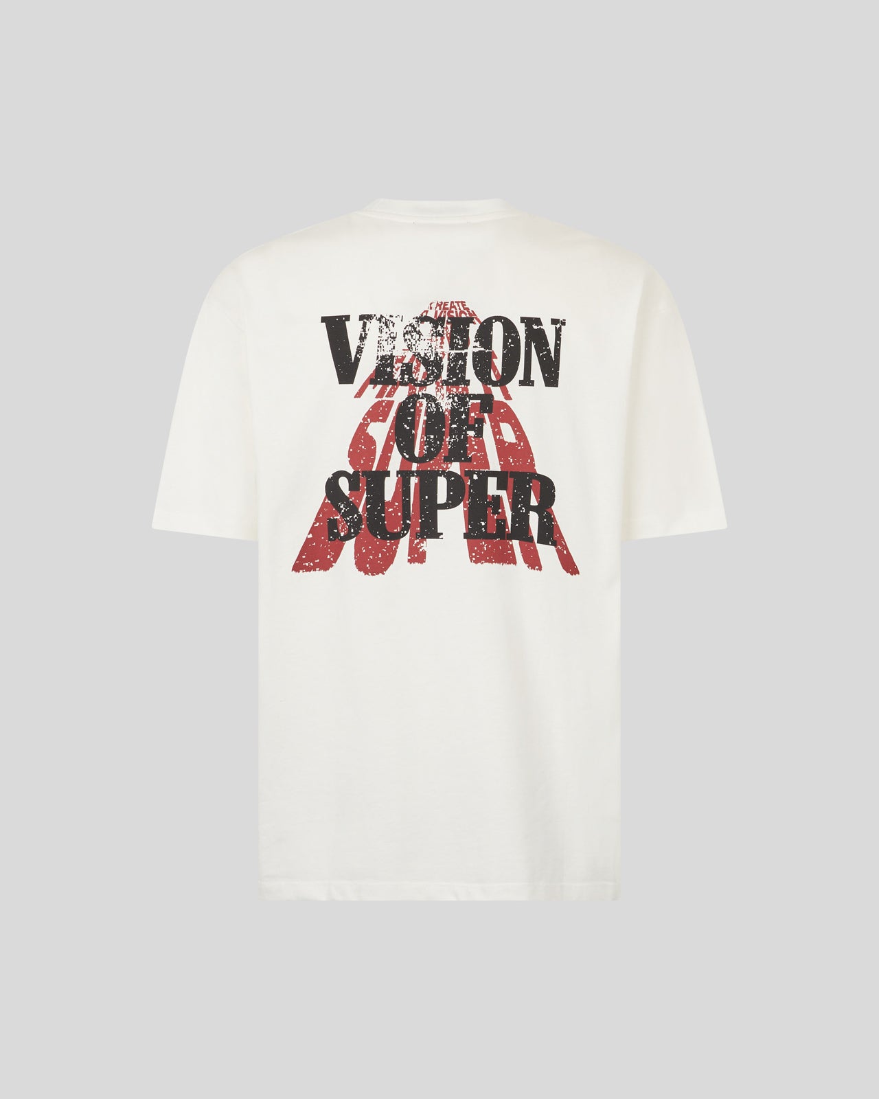WHITE T-SHIRT WITH VISION SLOGAN PRINT