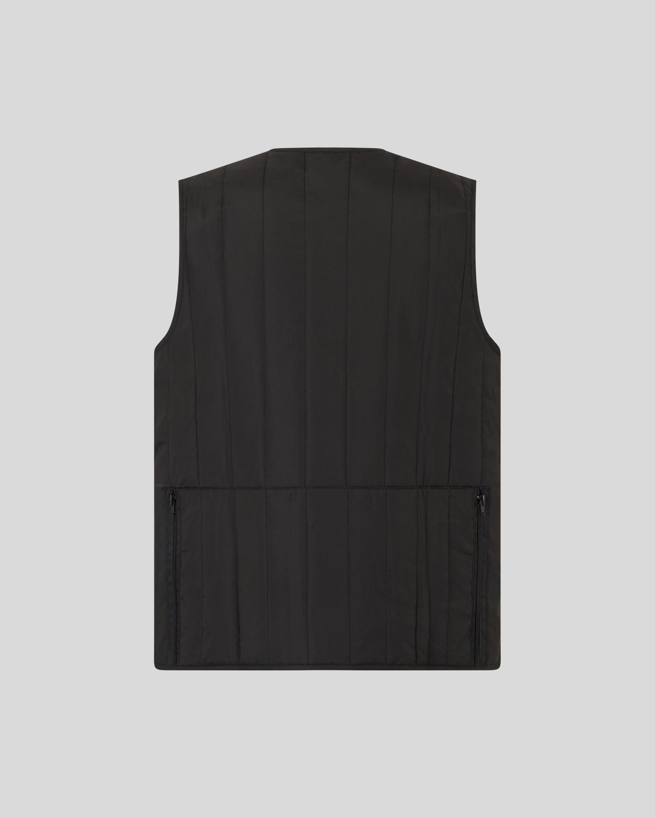 GILET NERO CON TOPPE VOS E LOGO