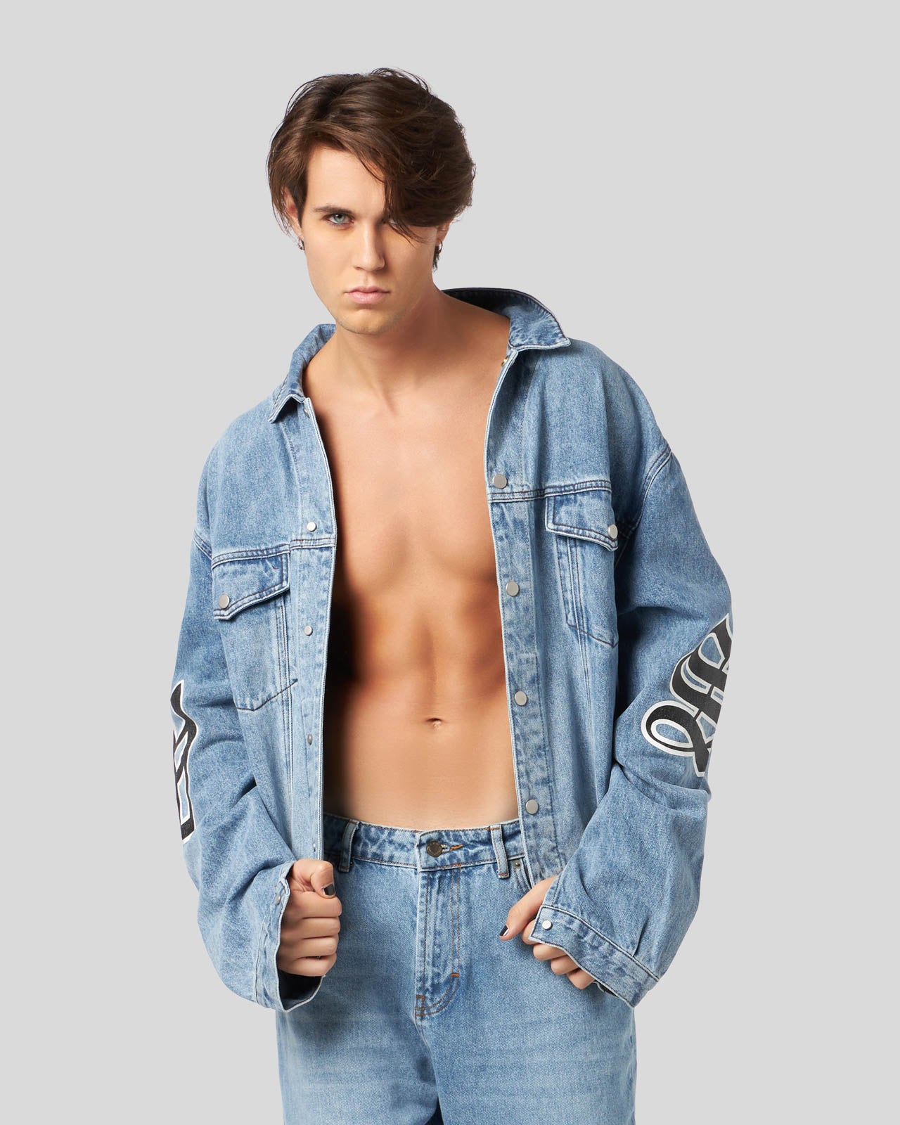 GOTIC MONOGRAM DENIM JACKET