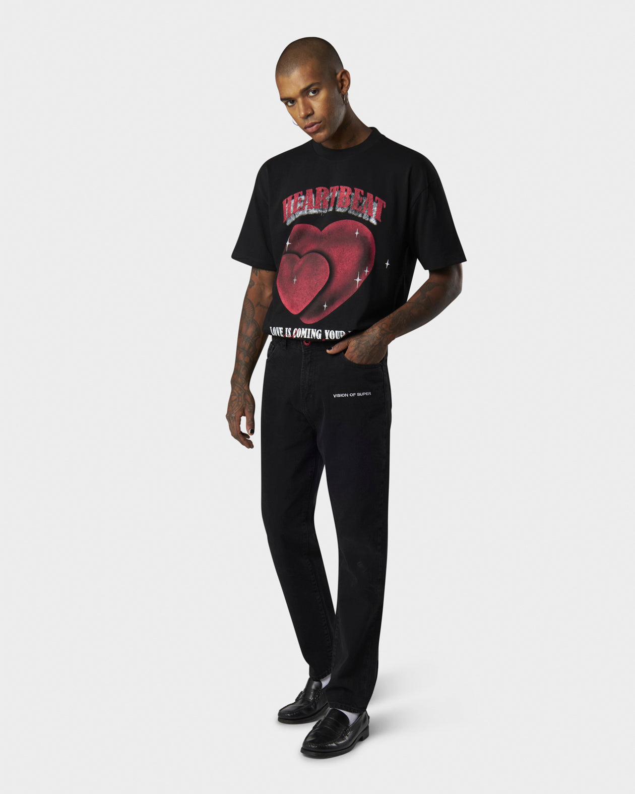 DENIM CON LOGO RICAMATO