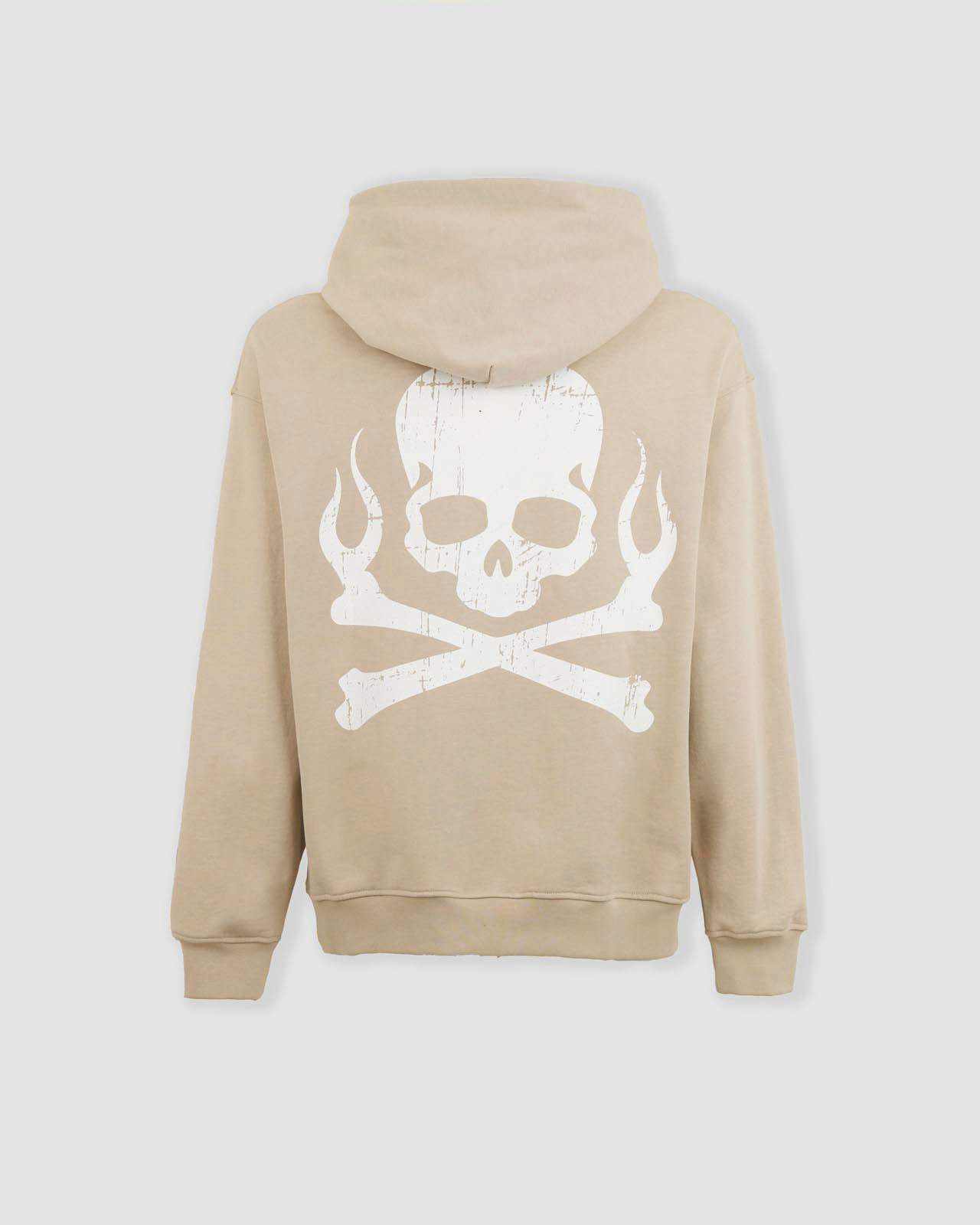 SKULL PRINT HOODIE