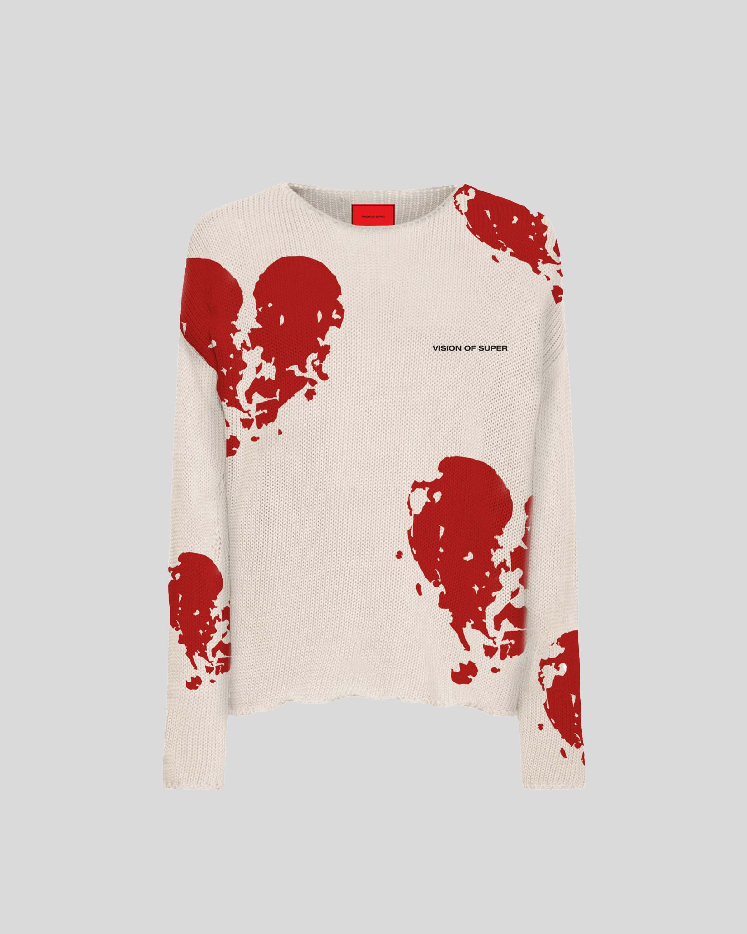 JACQUARD BROKEN HEART JUMPER