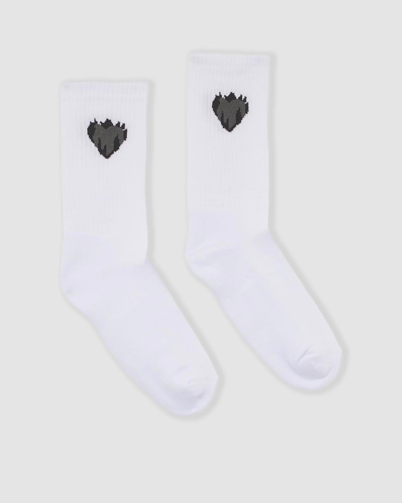 JACQUARD FLAMING HEART SOCKS