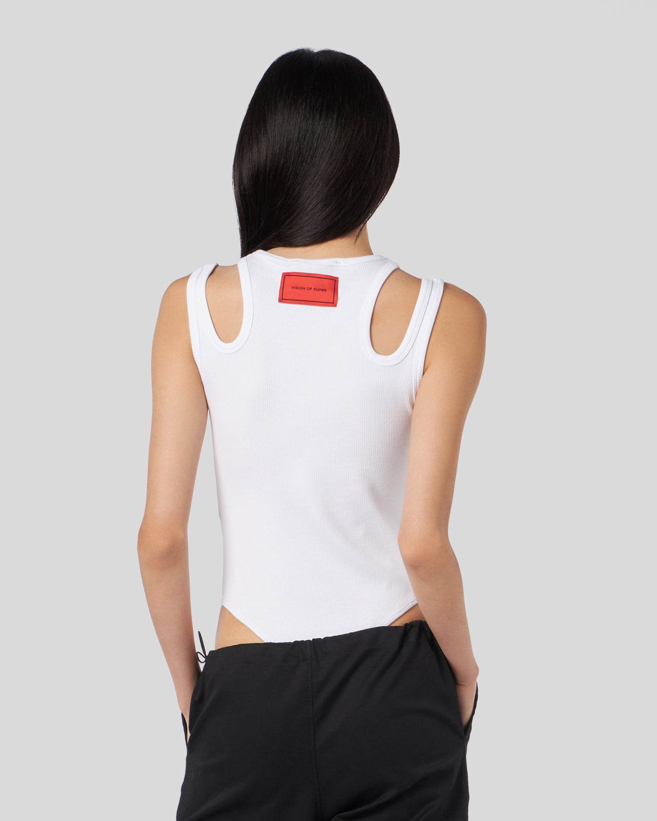 BODY BIANCO CON MONOGRAMMA GOTICO