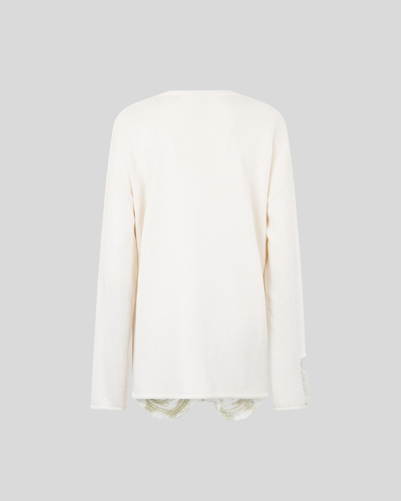 SAND CARDIGAN WITH PRINTED TRIBAL FLAMES