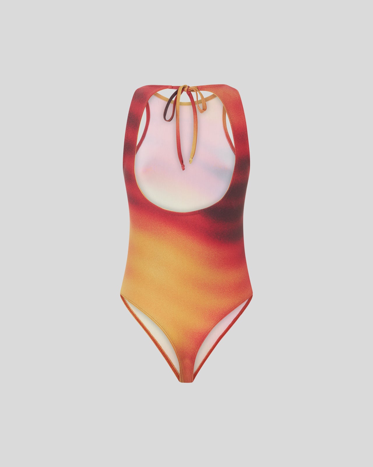 BODY SGAMBATO CON GRAFICA "ABSTRACT FIRE"