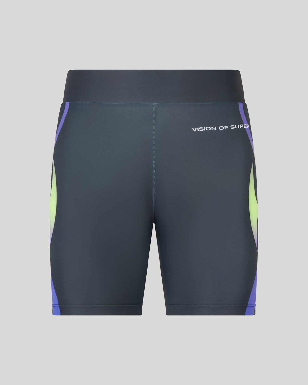 BLACK CYCLE SHORTS WITH PRINTED TRIBAL FLAMES