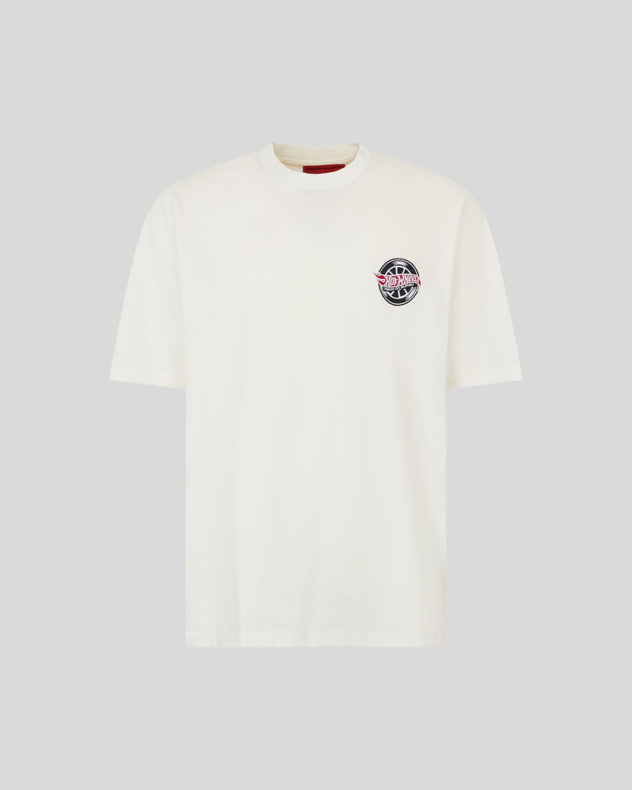 T-SHIRT BIANCA CON GRAFICA RED CAR