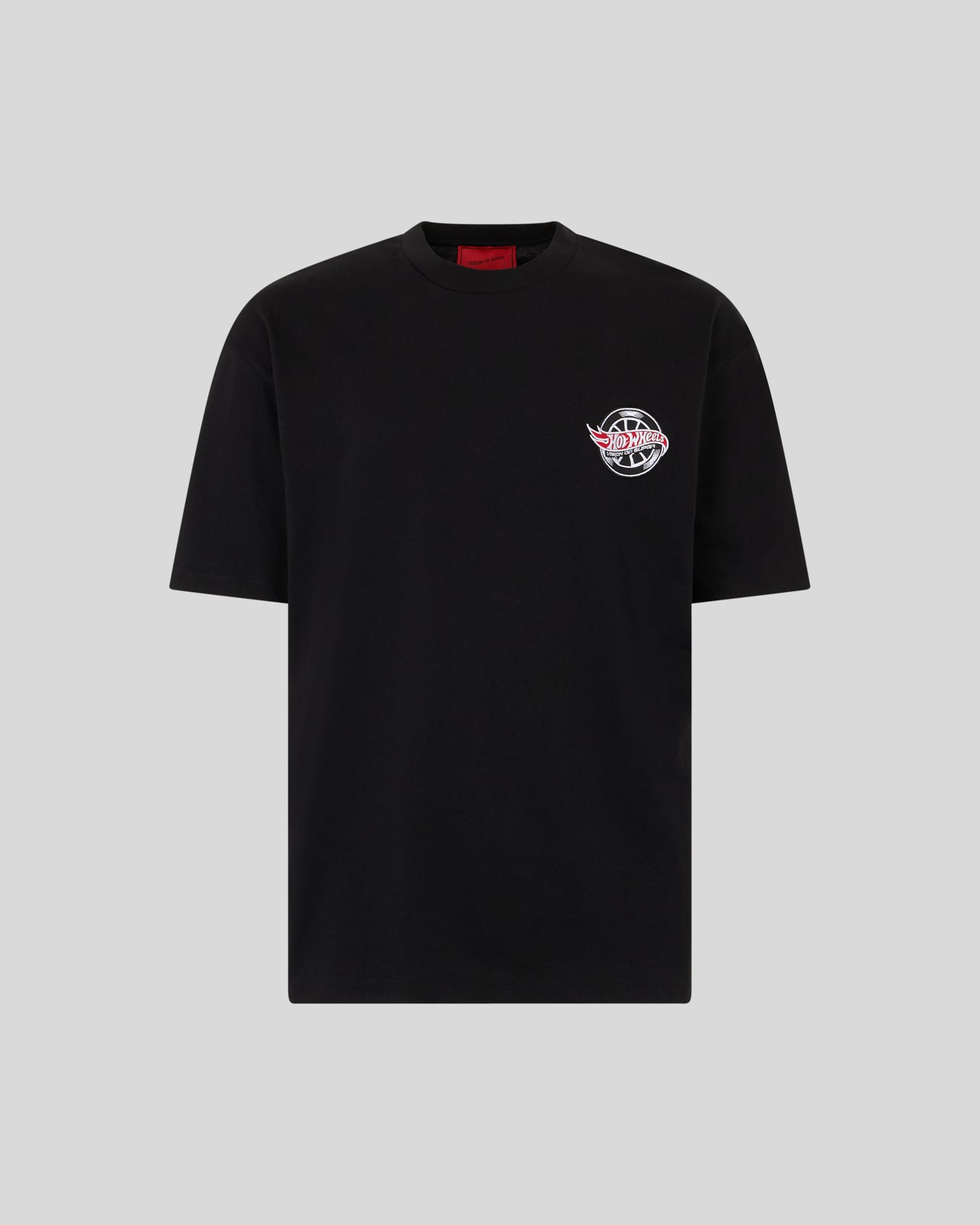 T-SHIRT NERA CON GRAFICA RED CAR