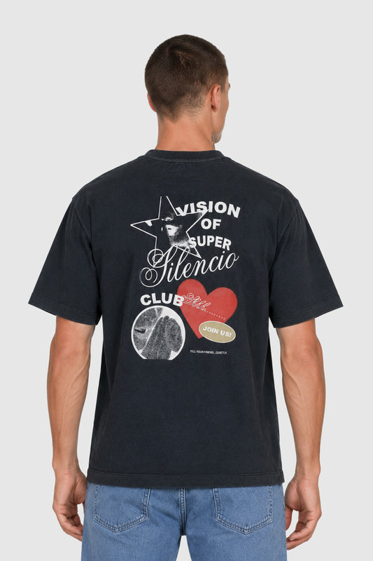 Silencio Club T-shirt – Black S | Vision of Super Silencio Club T-shirt – Black S | Vision of Super