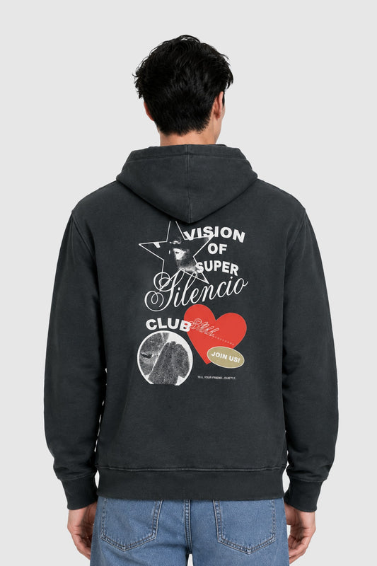 Silencio Club hoodie – Black XS | Vision of Super Silencio Club hoodie – Black XS | Vision of Super