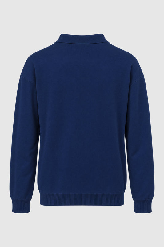 Cotton and wool knit polo – Blue S | Vision of Super Cotton and wool knit polo – Blue S | Vision of Super