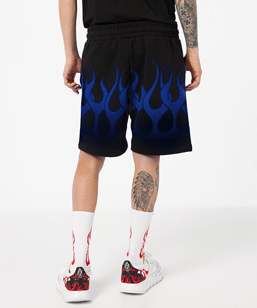 Black Shorts with Blue Flames - Vision of Super
