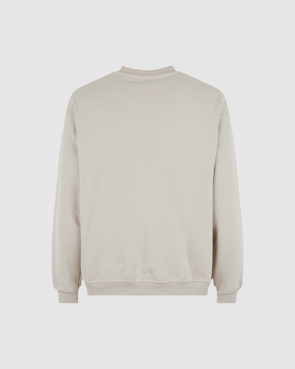 LONDON FOG CREWNECK WITH EMBROIDERED FLAMING HEART - Vision of Super