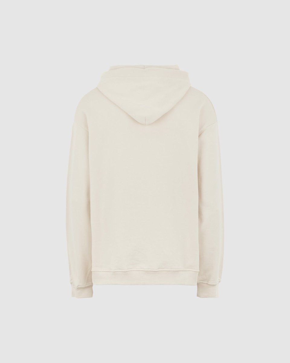 SAND HOODIE WITH EMBROIDERED FLAMING HEART - Vision of Super