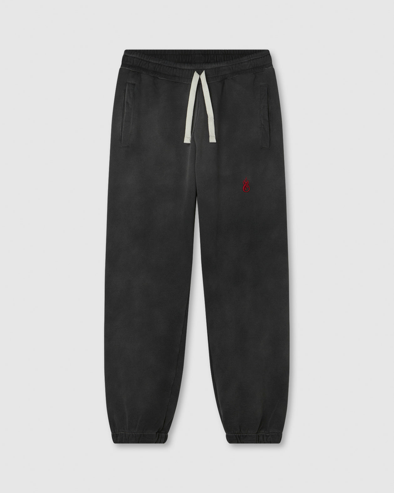 Vision Of Super COLD WASH PANTS WITH RED FLAME METAL LABEL AND PRINTED LOGO