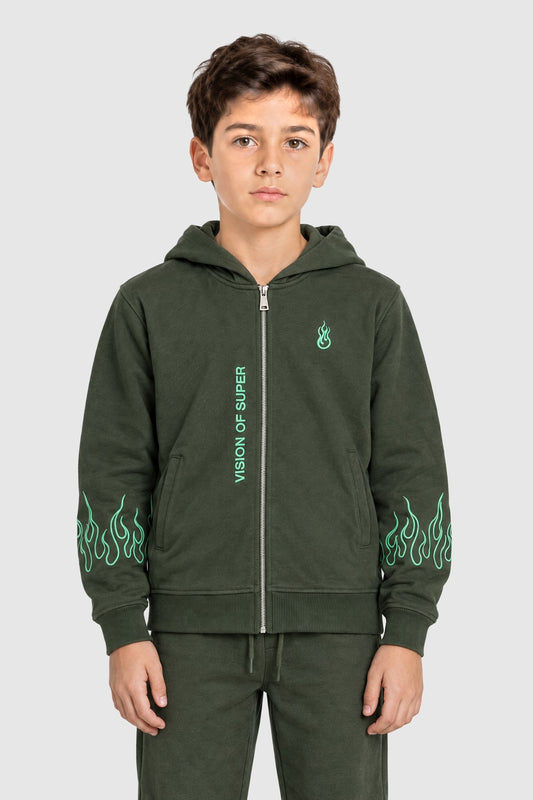 Completo due pezzi bambino – Verde scuro 6A | Vision of Super