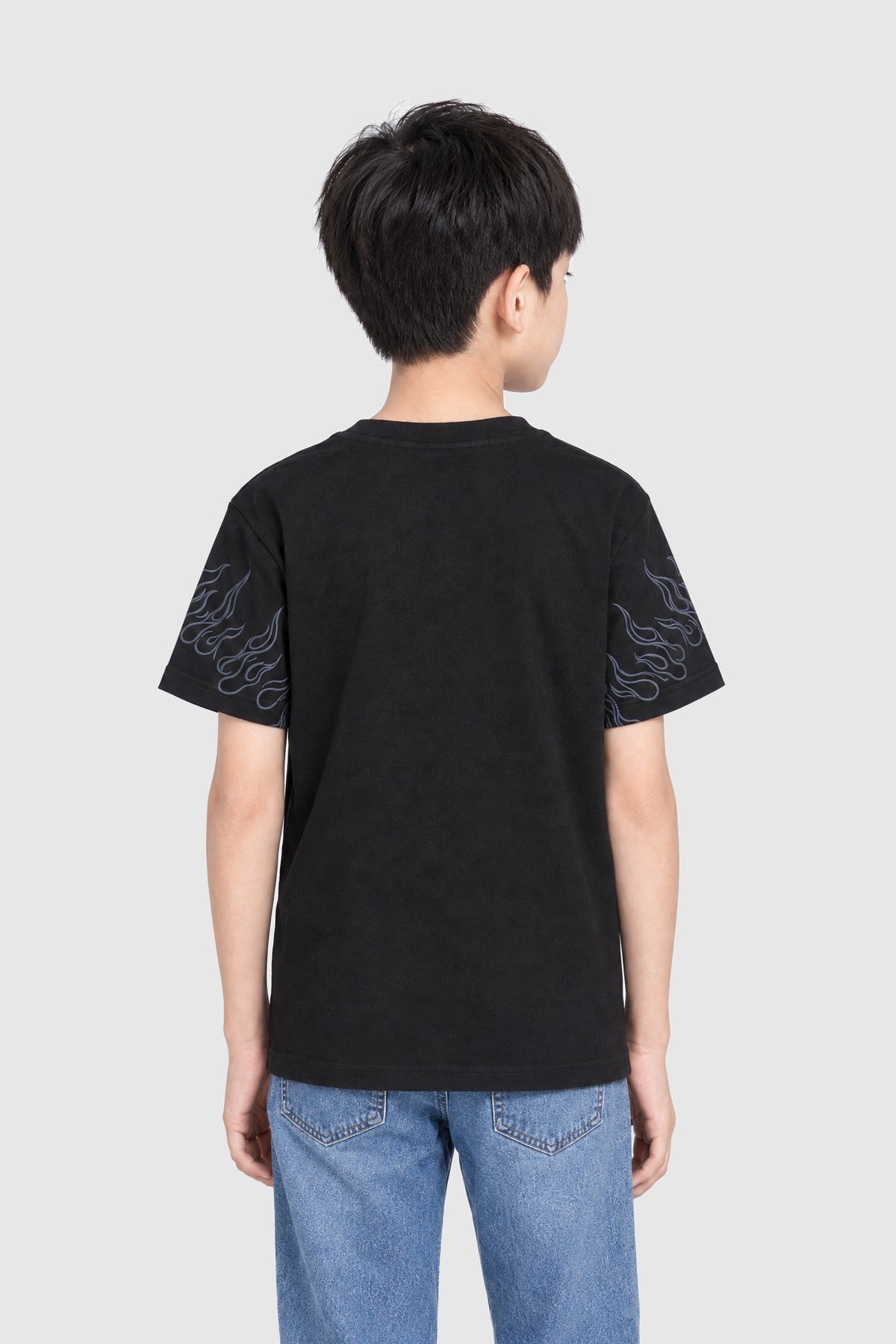 T-shirt bambino – Nero e grigio