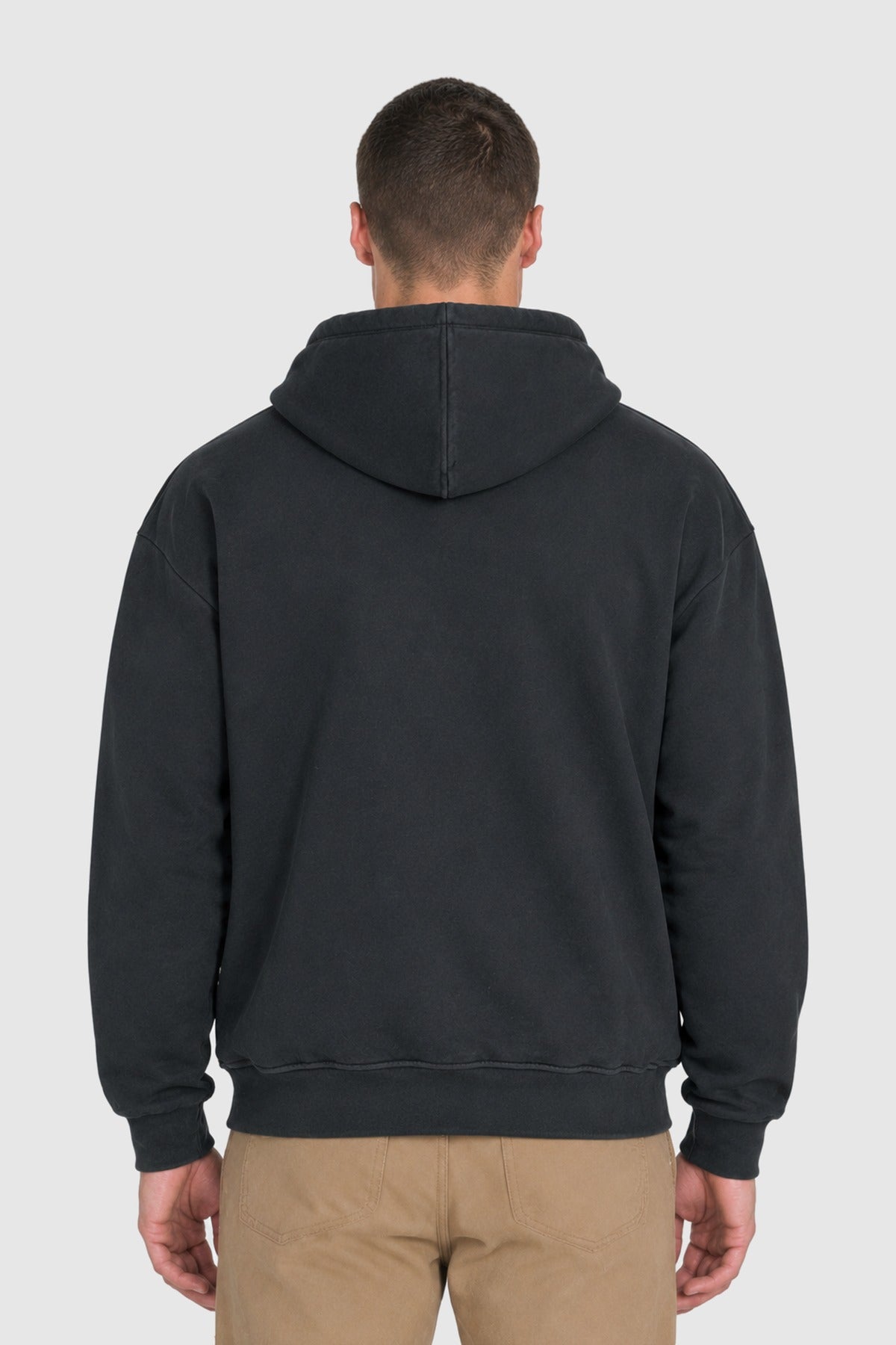 VOS embroidered zip hoodie – Black BLACK/BLACK | Vision of Super