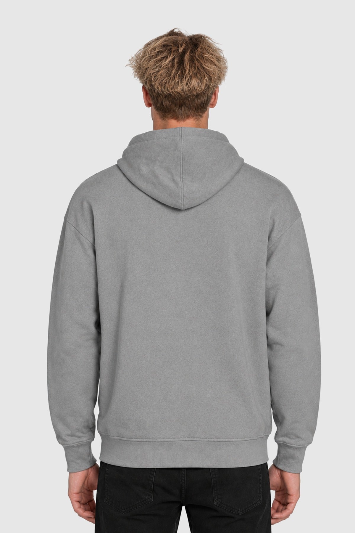 VOS embroidered zip hoodie – Grey