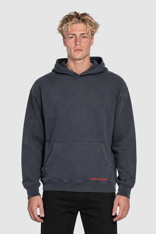 Hoodie with heart back print – Black XS | Vision of Super