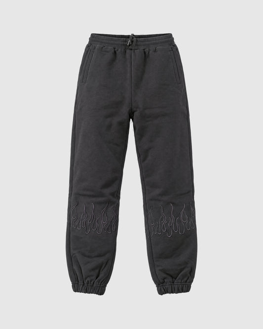 Flames tracksuit, zip hoodie and joggers – Black S | Vision of Super