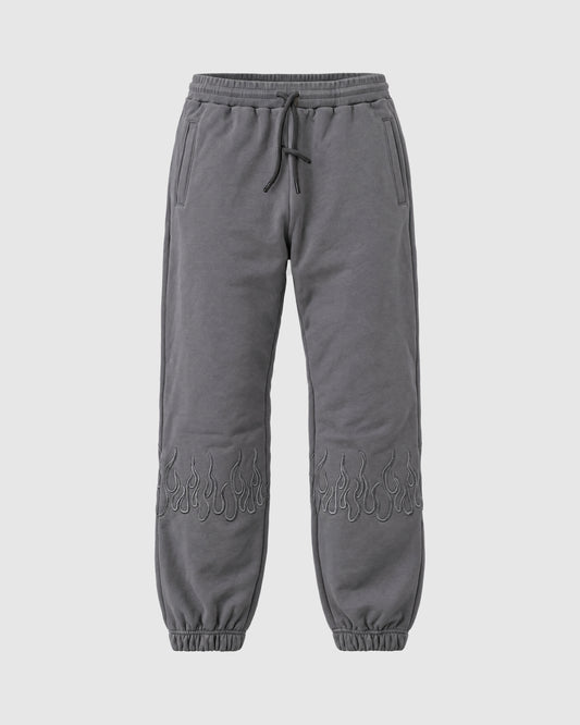 Tuta con fiamme, felpa con zip e pantalone – Grigio e grigio scuro S | Vision of Super