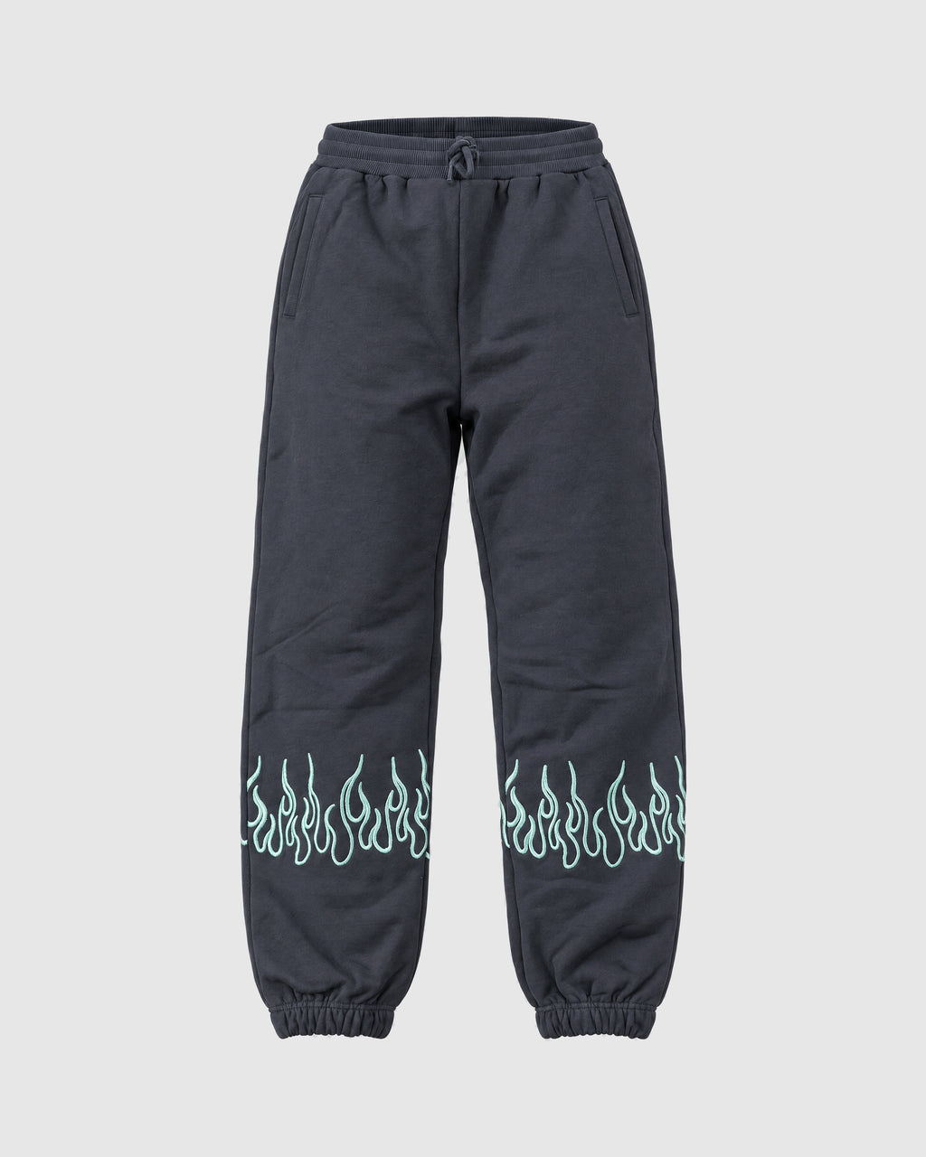 Tuta con fiamme, felpa con zip e pantalone – Blu – pantalone