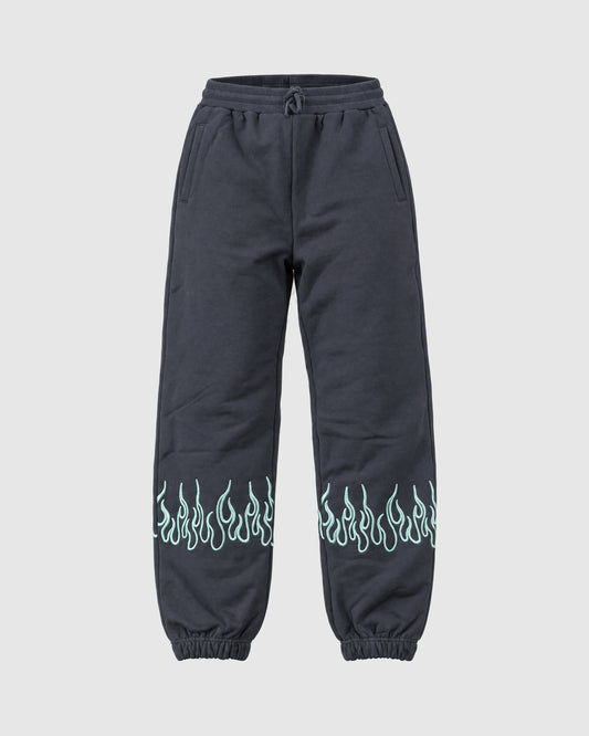 Tuta con fiamme, felpa con zip e pantalone – Blu S | Vision of Super