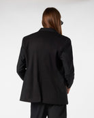 BLACK BLAZER WITH INTERNAL FLAMES - Vision of Super