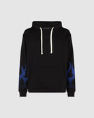 Black Hoodie with Blue Flames - Vision of Super