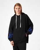 Black Hoodie with Blue Flames - Vision of Super