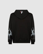 Black Hoodie with Grey Flames - Vision of Super