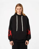 Black Hoodie with Red Flames - Vision of Super