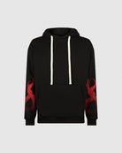 Black Hoodie with Red Flames - Vision of Super