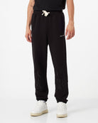 BLACK PANTS WITH BLACK EMBROIDERED FLAMES - Vision of Super