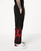 Black Pants with Red Flames - Vision of Super