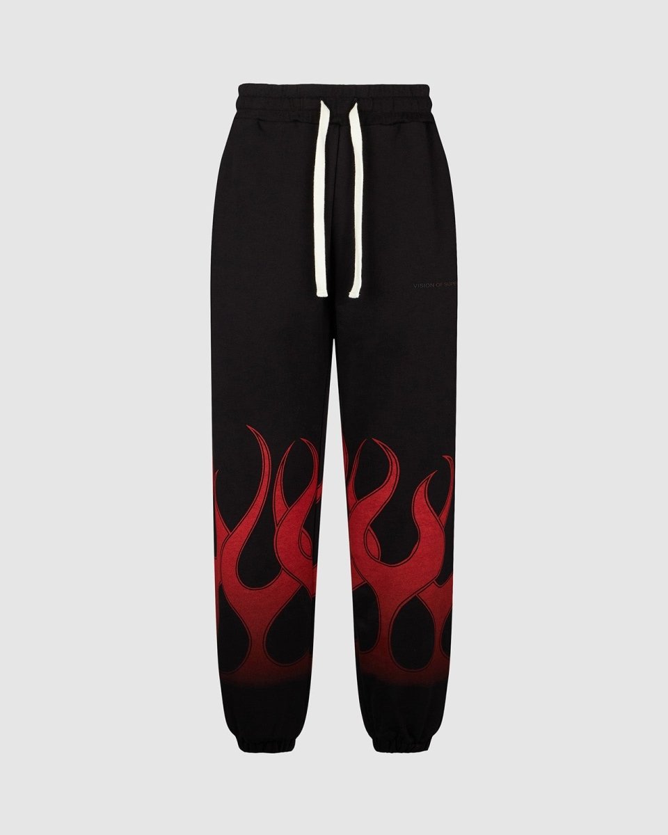 Black Pants with Red Flames - Vision of Super