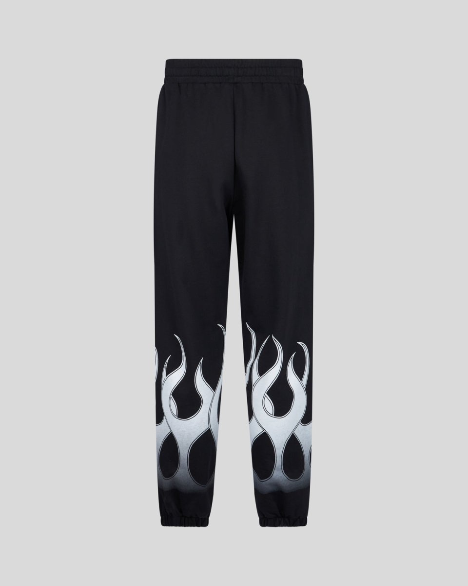 BLACK PANTS WITH WHITE FLAMES - Vision of Super