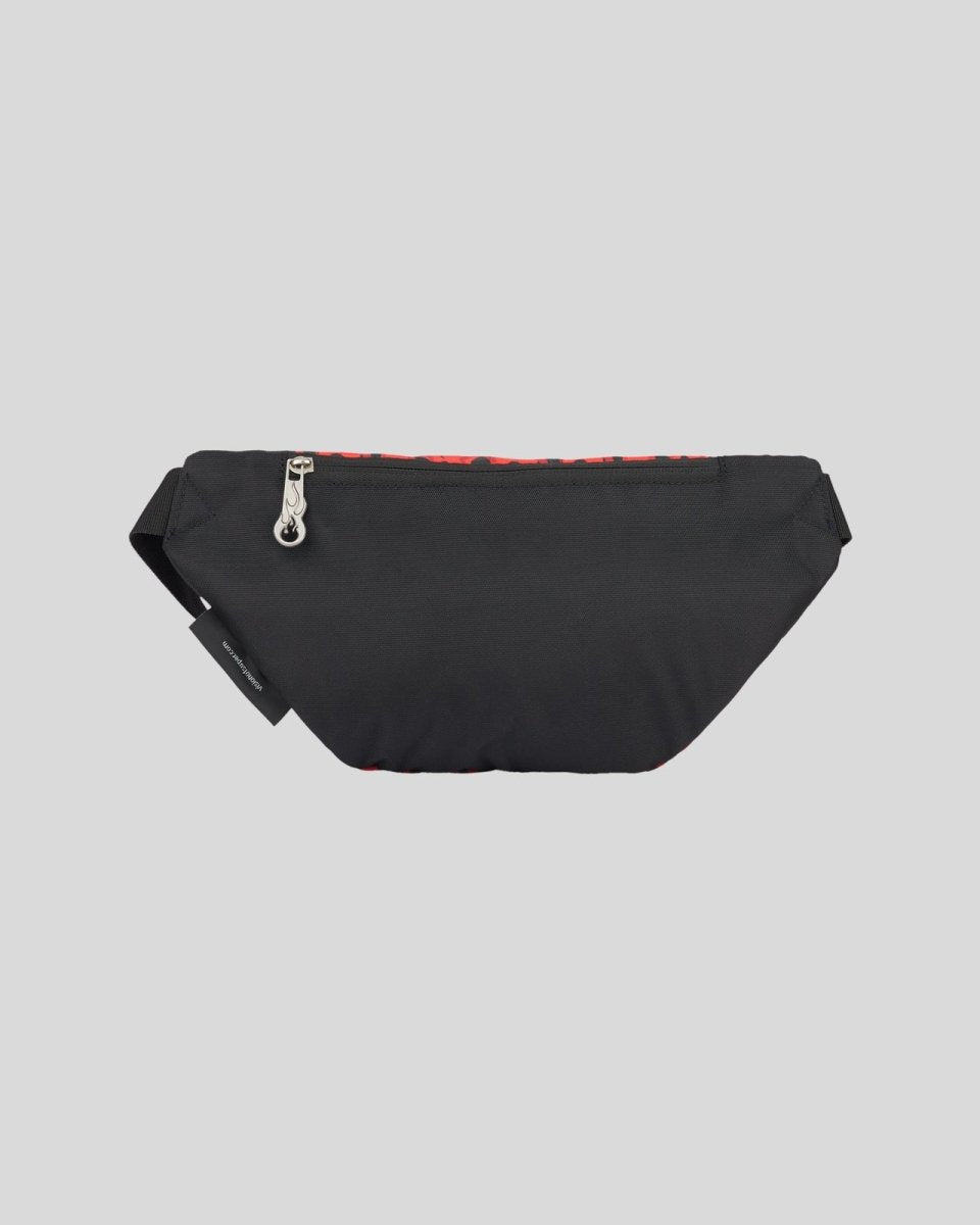 BLACK POUCH BAG WITH RED FLAMES AND GREY LOGO - Vision of Super